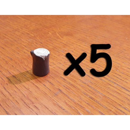 BUNDLE Token Risorsa in resina LEGNO - 5 Pezzi