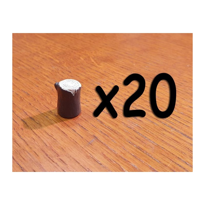 BUNDLE Token Risorsa in resina LEGNO - 20 Pezzi