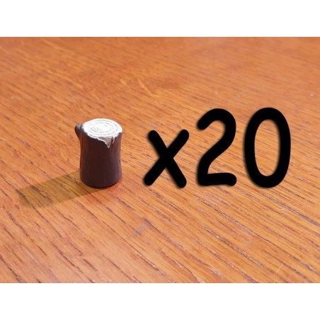 BUNDLE Token Risorsa in resina LEGNO - 20 Pezzi