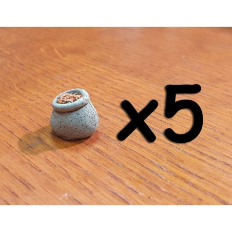 BUNDLE Token Risorsa in resina CIBO (Grano) - 5 Pezzi