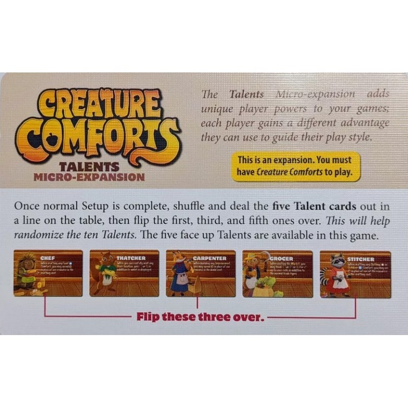 Talents: Creature Comforts