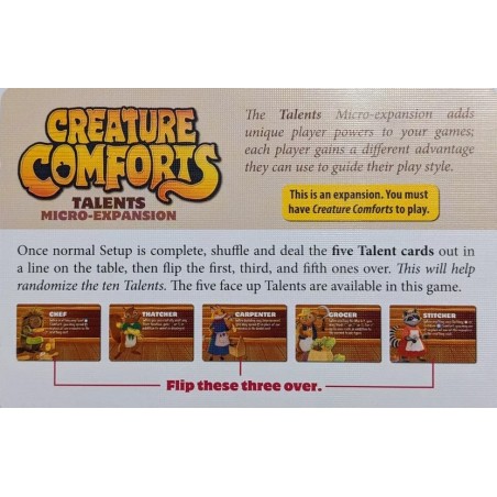 Talents: Creature Comforts