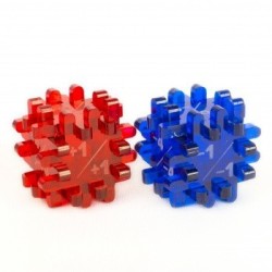 Dado componibile Blu/Rosso...