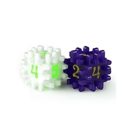 Dado componibile Bianco/Viola