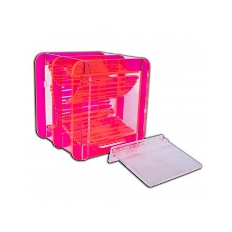 Contenitore/Torre lancia dadi Fluo Rosso