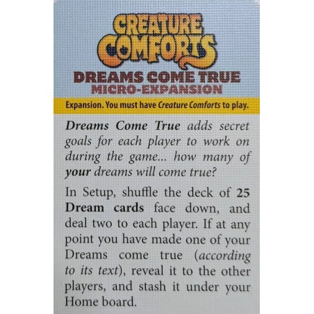 Dreams Come True: Creature Comforts