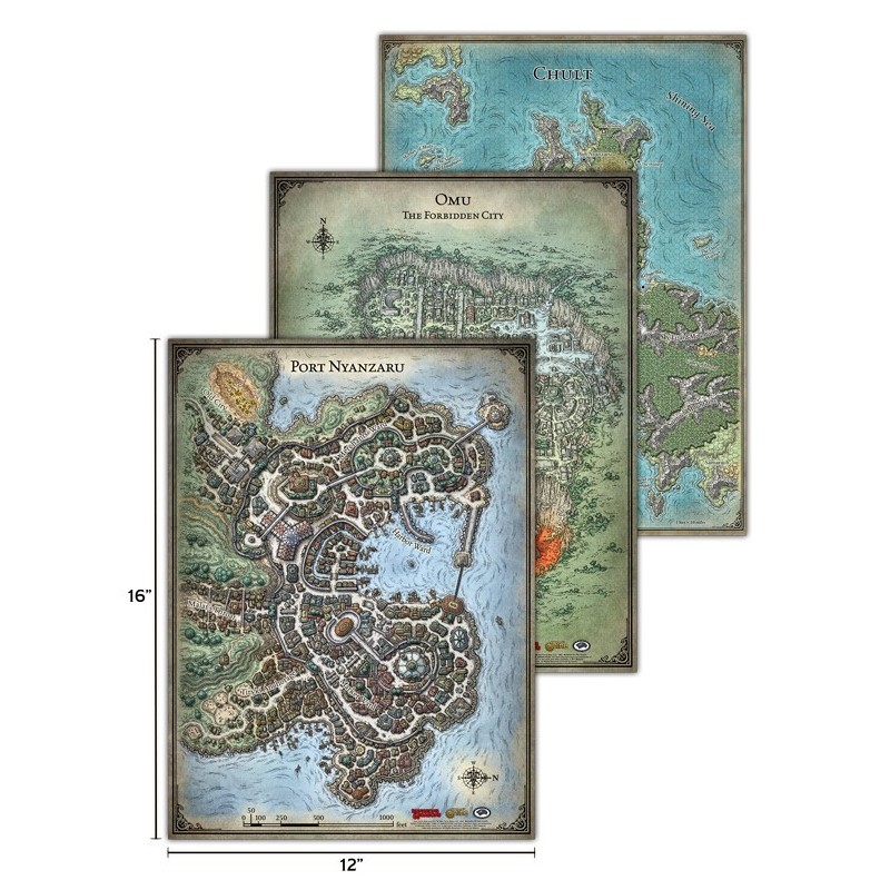 Playmat Map set - Tomb of Annihilation - D&D Boardgame (Tappetino)