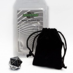 Dado d20 in metallo Silver...
