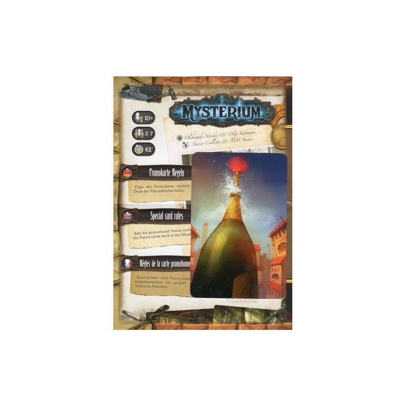 CALENDARIO DELL'AVVENTO 2017 GIORNO 23 - Mysterium: Promo card