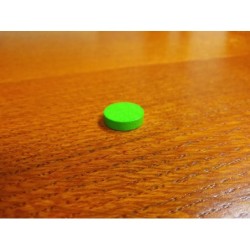 Token rotondo 15x4mm verde...