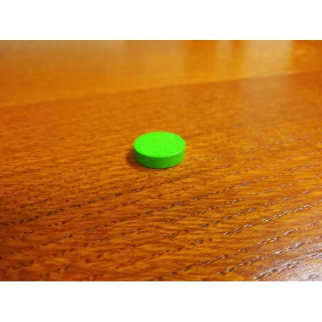 Token rotondo 15x4mm verde chiaro