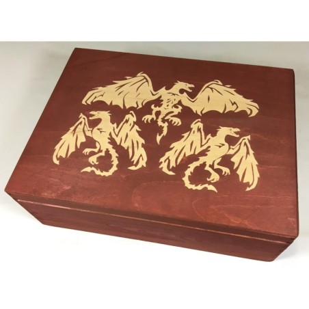 Scatola in legno 'Dragon' per carte CCG/LCG - GeekMod