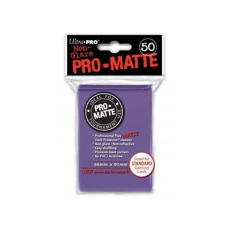 UltraPro - Bustine protettive 66x91 - PRO MATTE Retro VIOLA SCURO (50 bustine) UPR84187