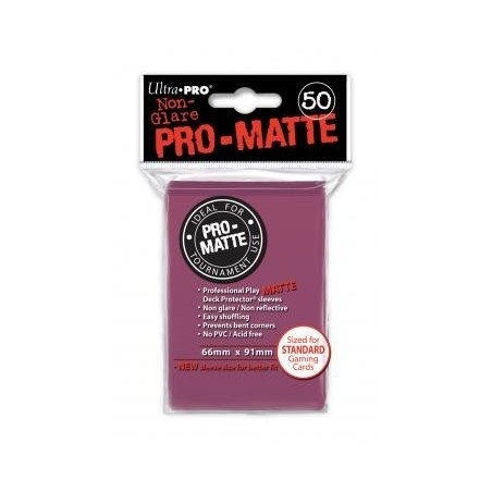 UltraPro - Bustine protettive 66x91 - PRO MATTE Retro ROSA SCURO (50 bustine) UPR84505