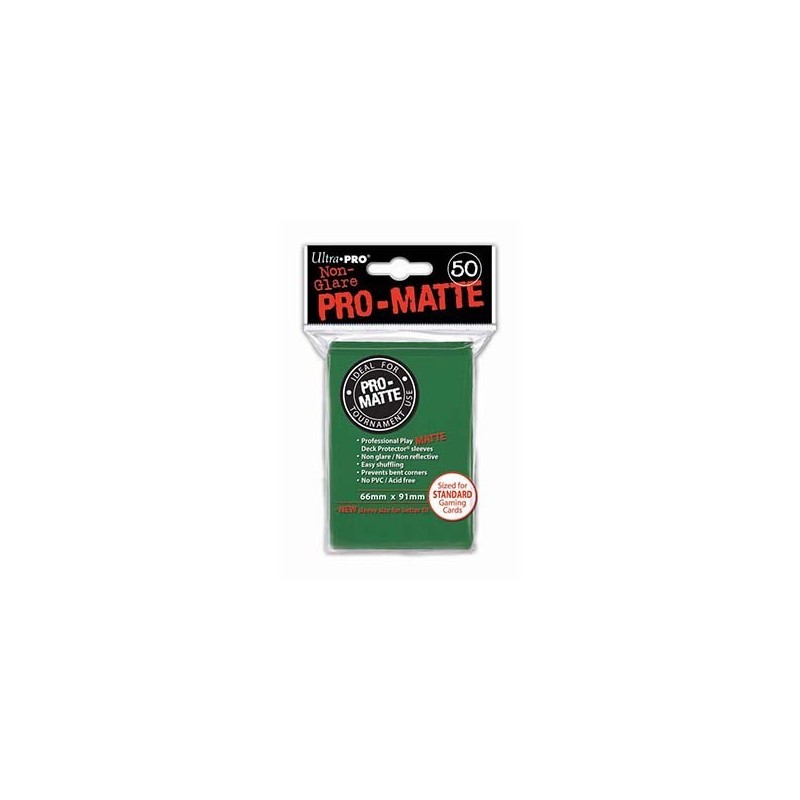 UltraPro - Bustine protettive 66x91 - PRO MATTE Retro VERDE (50 bustine) UPR82652