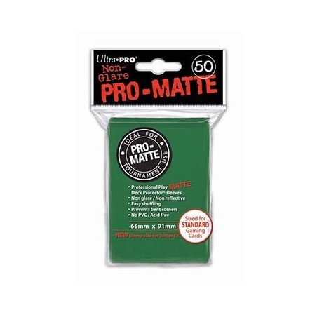 UltraPro - Bustine protettive 66x91 - PRO MATTE Retro VERDE (50 bustine) UPR82652