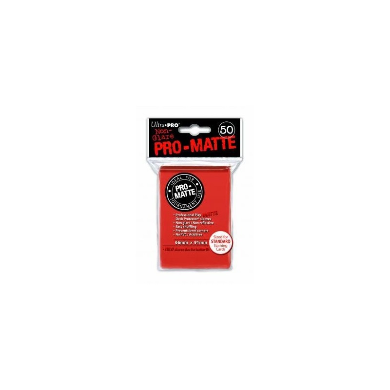 UltraPro - Bustine protettive 66x91 - PRO MATTE Retro ROSSO Pesca (50 bustine) UPR84153