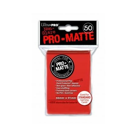 UltraPro - Bustine protettive 66x91 - PRO MATTE Retro ROSSO Pesca (50 bustine) UPR84153