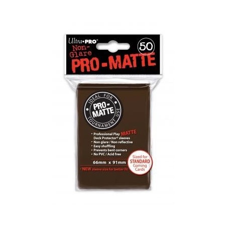 UltraPro - Bustine protettive 66x91 - PRO MATTE Retro MARRONE (50 bustine) UPR84189