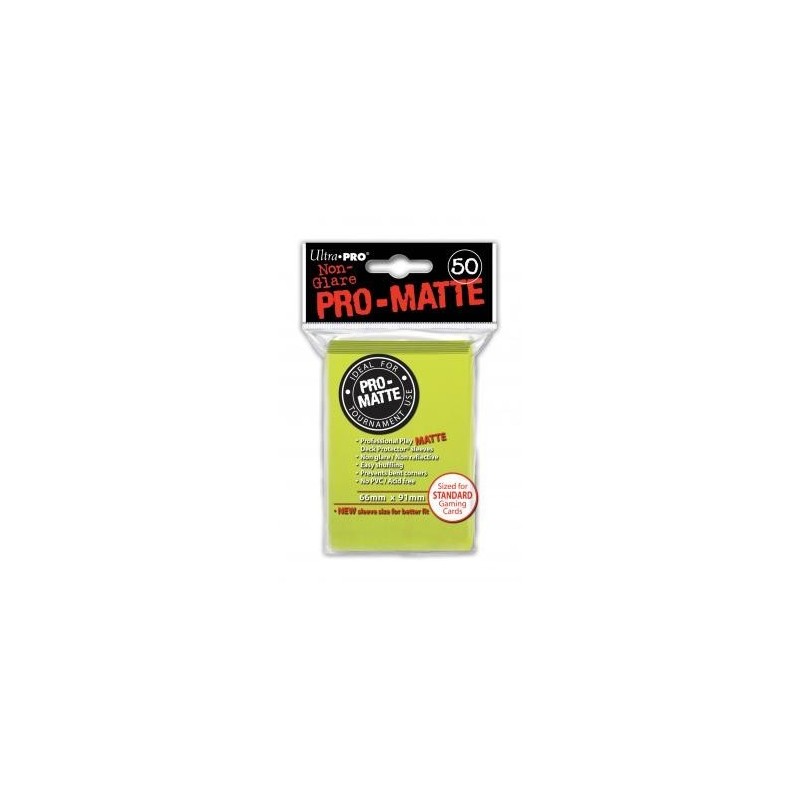 UltraPro - Bustine protettive 66x91 - PRO MATTE Retro GIALLO CHIARO (50 bustine) UPR84149