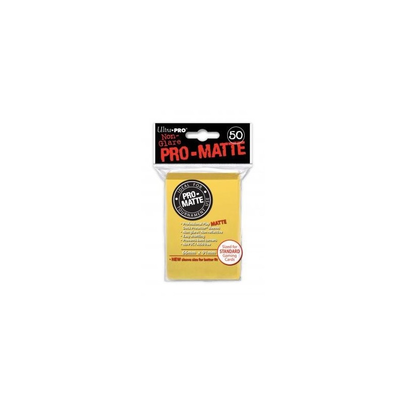 UltraPro - Bustine protettive 66x91 - PRO MATTE Retro GIALLO (50 bustine) UPR84186