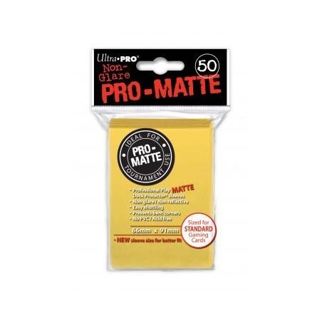 UltraPro - Bustine protettive 66x91 - PRO MATTE Retro GIALLO (50 bustine) UPR84186