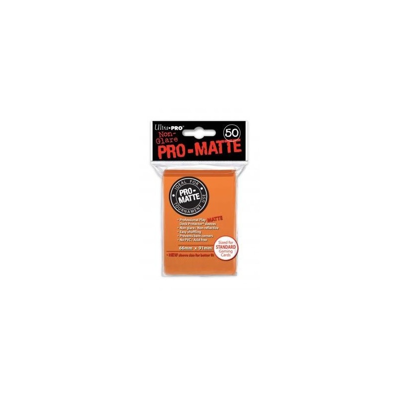 UltraPro - Bustine protettive 66x91 - PRO MATTE Retro ARANCIO (50 bustine) UPR84184