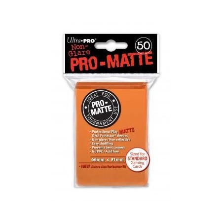 UltraPro - Bustine protettive 66x91 - PRO MATTE Retro ARANCIO (50 bustine) UPR84184
