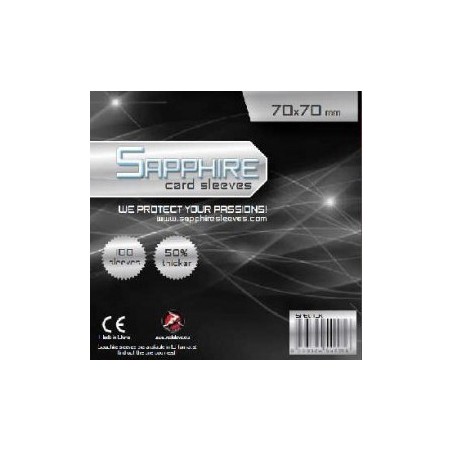 70X70 mm bustine trasparenti Sapphire (100 bustine) (Black)