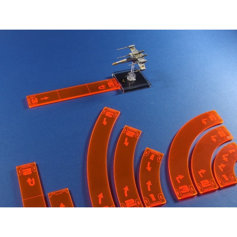 Sagome di Manovra (Arancio): Star Wars X-Wing