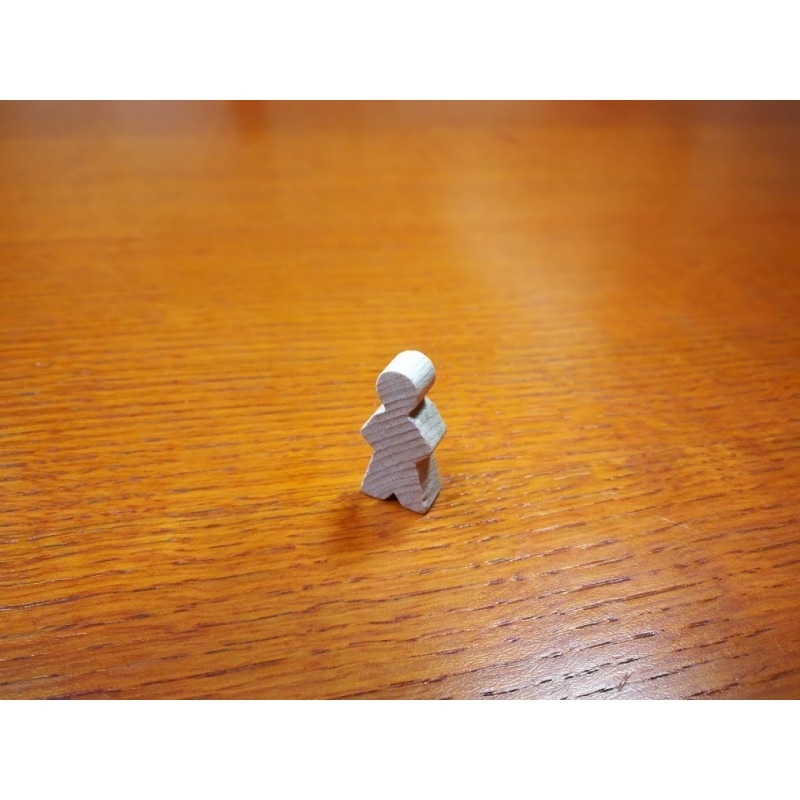 Pedina Omino Senior Legno naturale