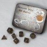 Set 7 dadi metallo (Metal Dice Set - Gun Metal) - 91742