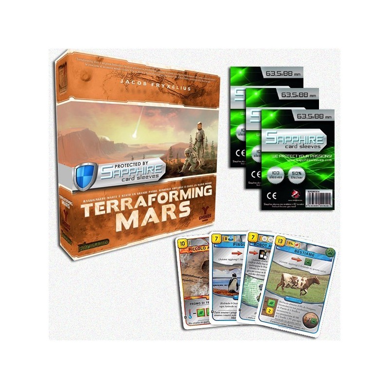 SAFEBUNDLE Terraforming Mars ITA + carte promo + bustine protettive