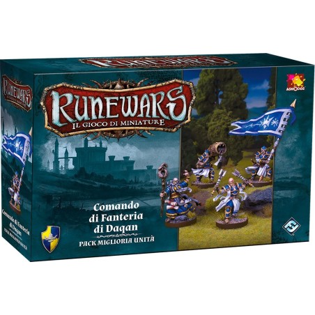 Comando di Fanteria di Daqan - Runewars: Il Gioco di Miniature
