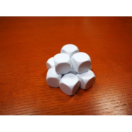 Dado d6 22mm Vuoto (bianco)