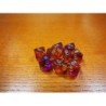 Dado a 10 facce (percentuale 00-90) trasparente viola-giallo